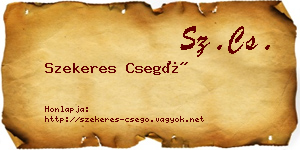 Szekeres Csegő névjegykártya